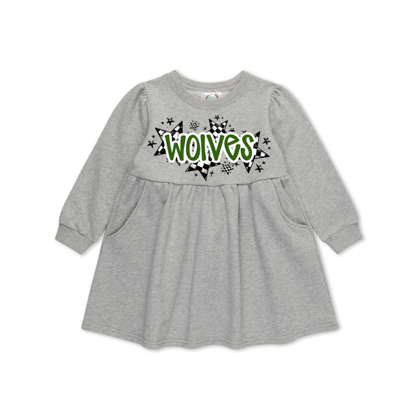 Stars Sweatshirt Dress