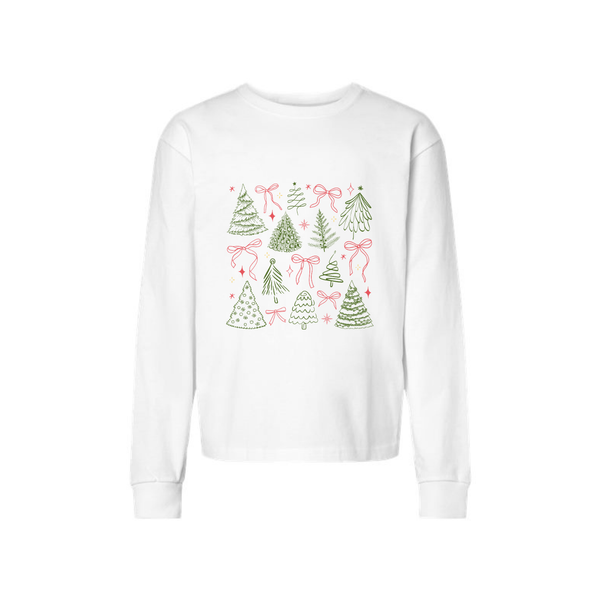 Christmas Trees Adult Long Sleeve