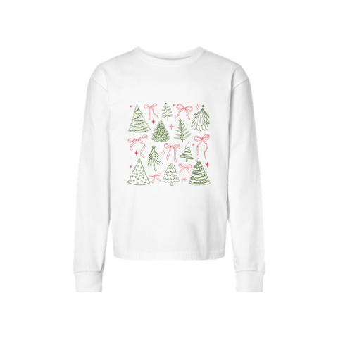 Christmas Trees Adult Long Sleeve