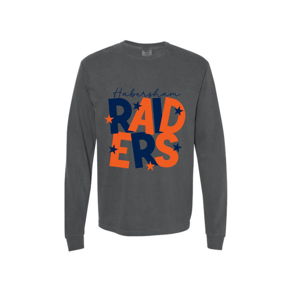 Raiders Stacked Adult Long Sleeve Tee
