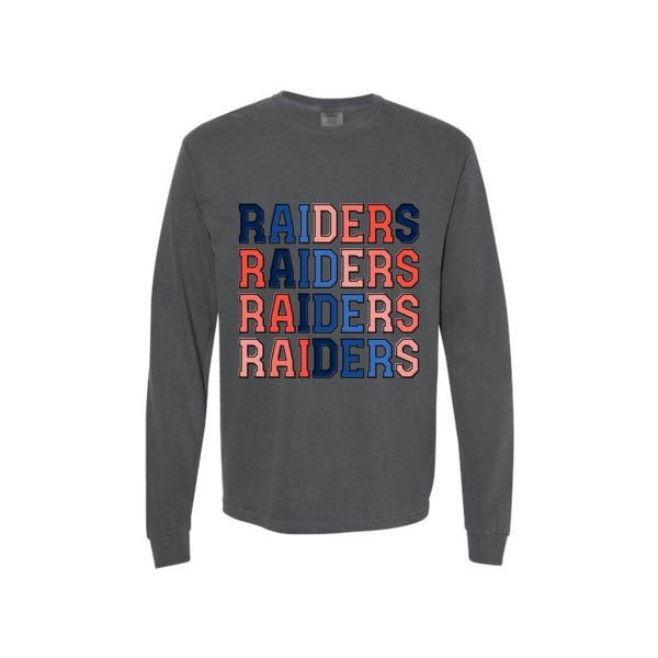 Raiders Ombre Adult Long Sleeve Tee