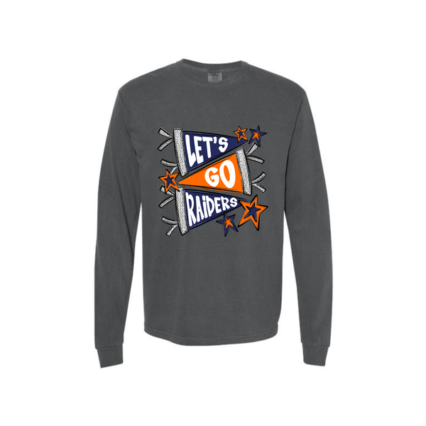 Raiders Pennant Adult Long Sleeve Tee