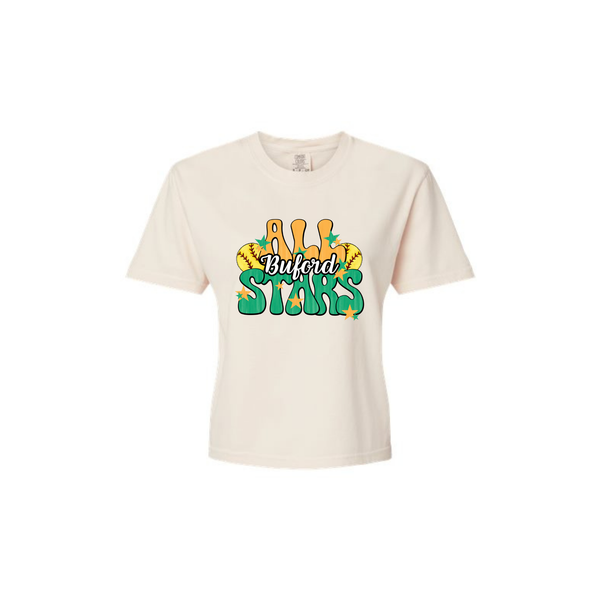 6U Gold All-stars Women's Boxy Cropped Tee