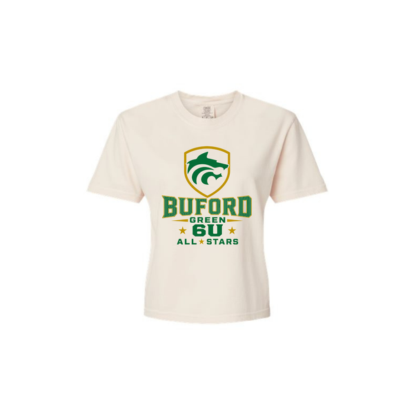 6U Grn All-stars Women's Boxy Cropped Tee
