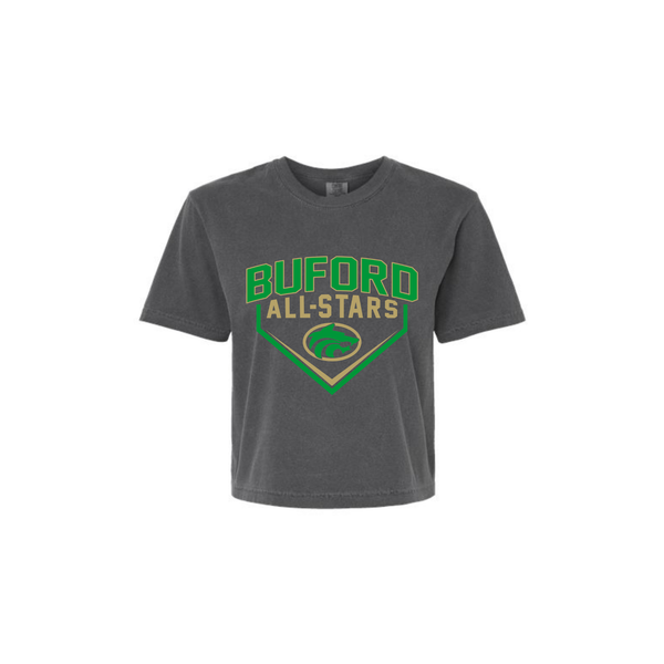 6U Grn All-stars Women's Boxy Cropped Tee