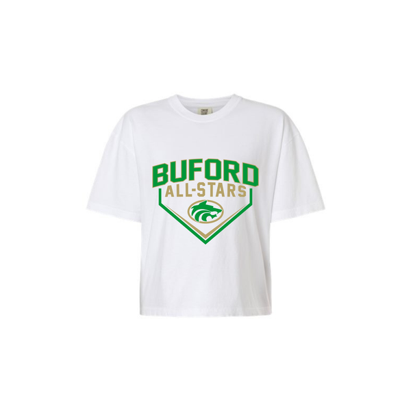 6U Grn All-stars Women's Boxy Cropped Tee