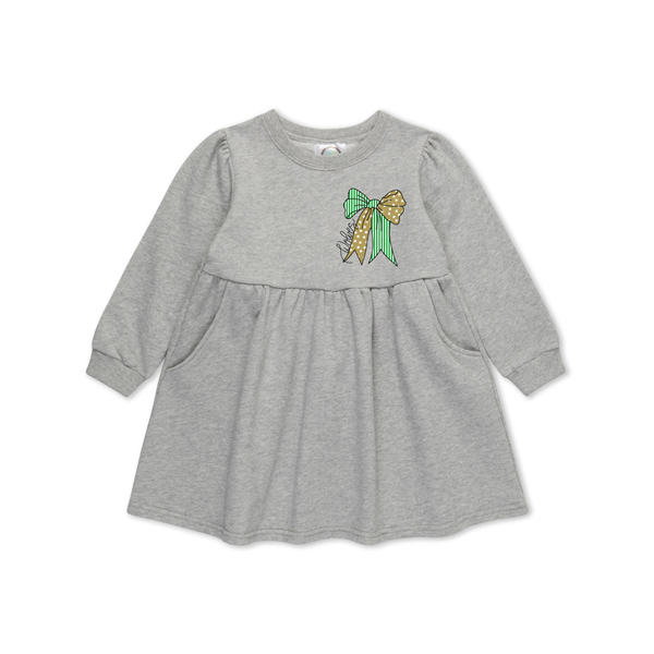 Bow Sweatshirt Dress