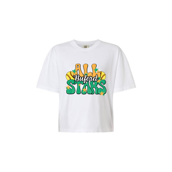 6U Gold All-stars Women's Boxy Cropped Tee