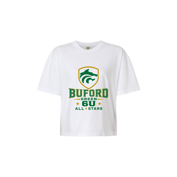 6U Grn All-stars Women's Boxy Cropped Tee