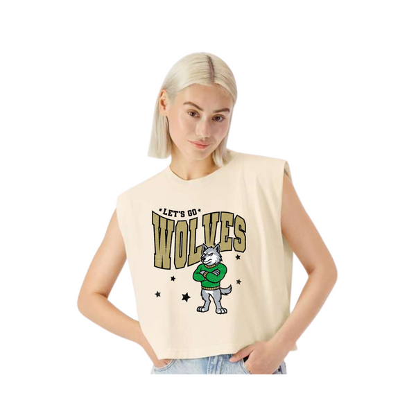 Go Wolves Women's Muscle Crop