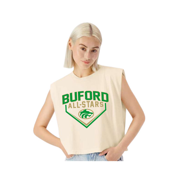6U Grn All-stars Women's Cropped Tank
