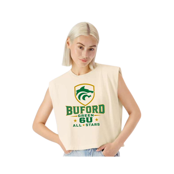 6U Grn All-stars Women's Cropped Tank