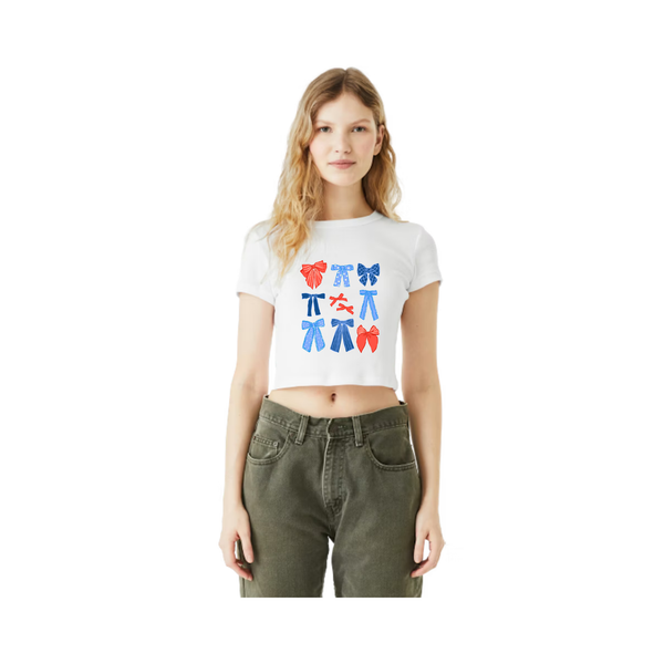4th Women's Ribbed Crop Tee
