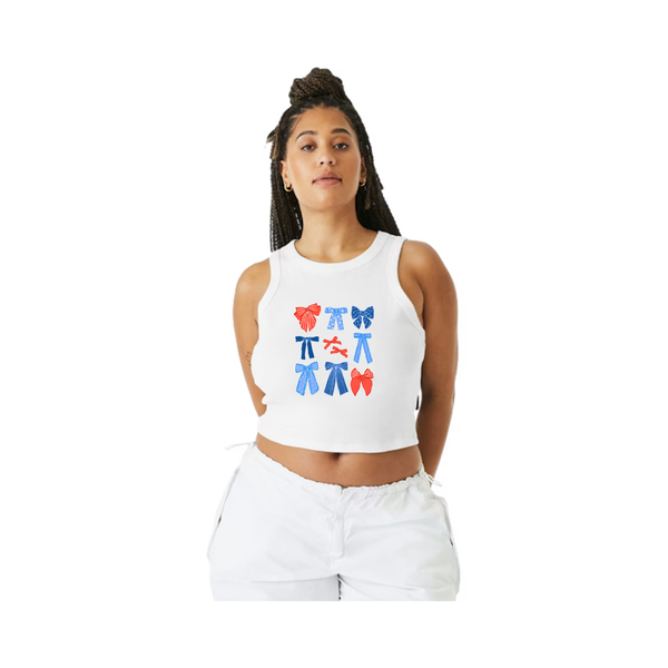 4th Women's Ribbed Crop Tank