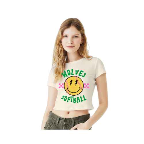 Women's Ribbed Crop Tee