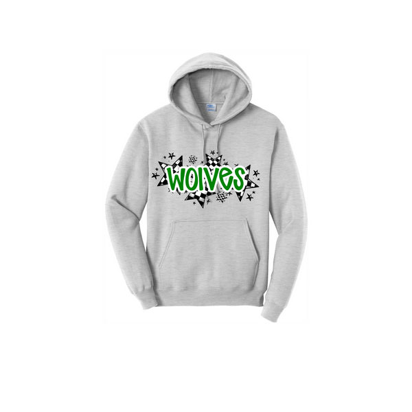 Wolves Star Adult Sweatshirt