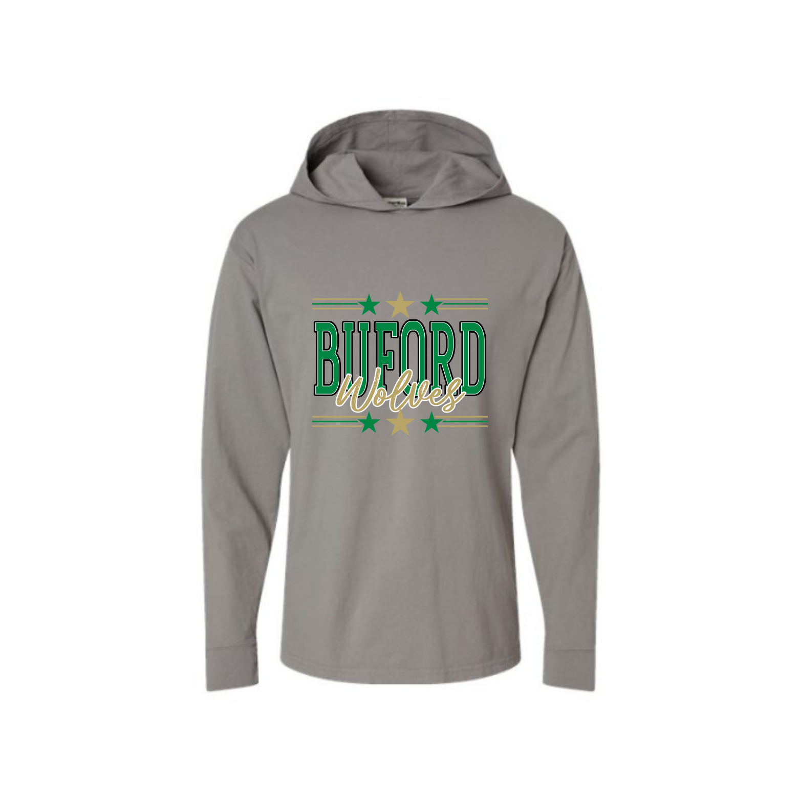 Buford Wolves Adult Tee Hoodie