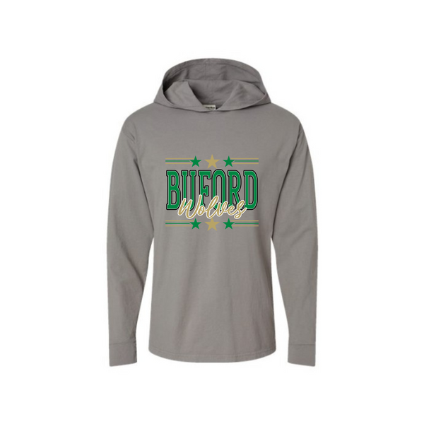 Buford Wolves Adult Tee Hoodie