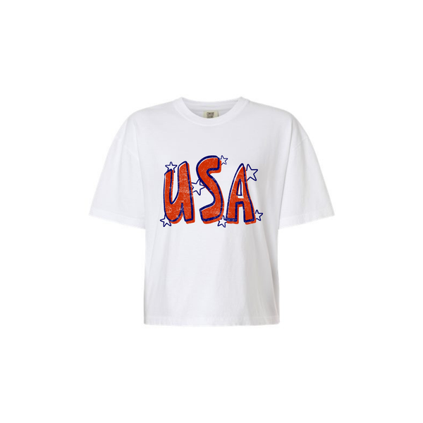 4th Women's Boxy Cropped Tee
