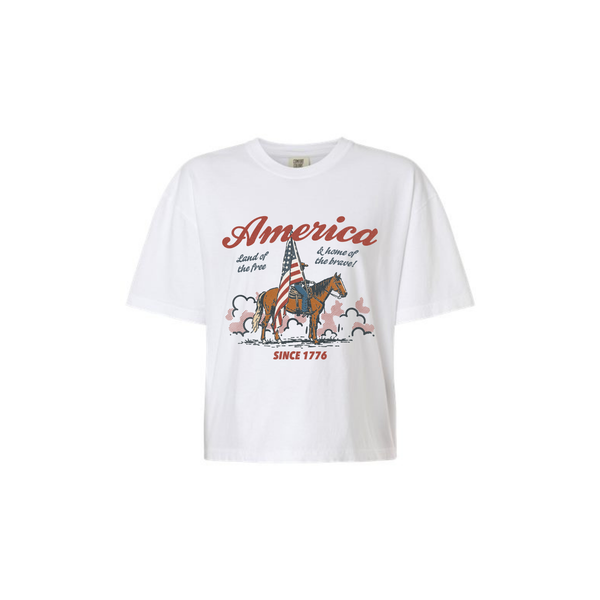 4th Women's Boxy Cropped Tee