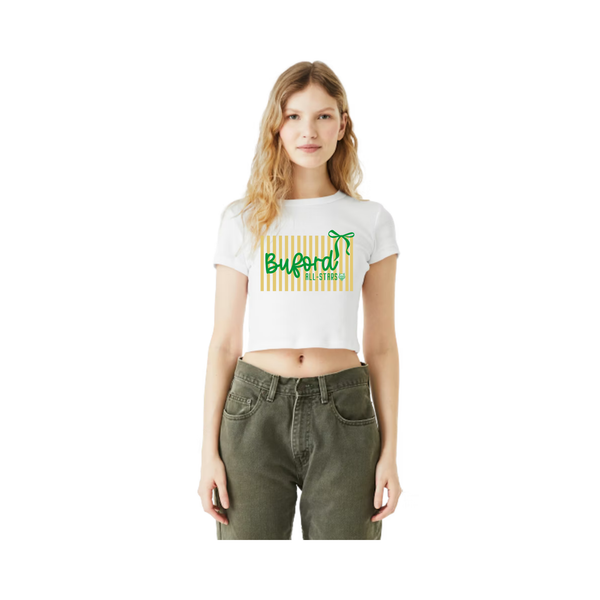 6u Gold All-stars Women's Ribbed Crop Tee