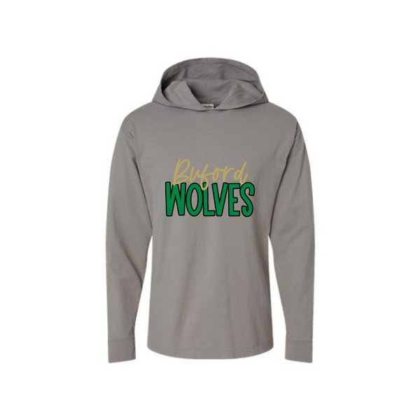Buford Wolves Adult Tee Hoodie