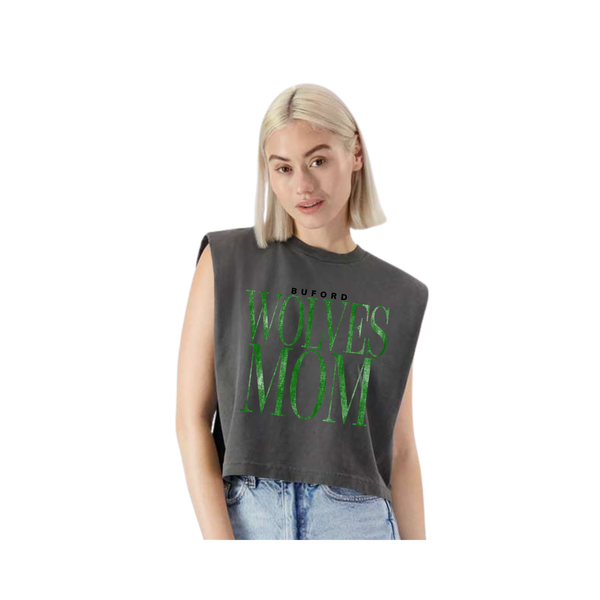 Wolves Mom Women's Cropped Tank