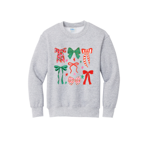 Christmas Bows Adult Sweatshirt