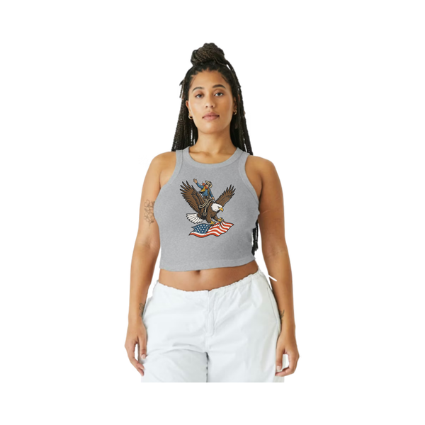 4th Women's Ribbed Crop Tank