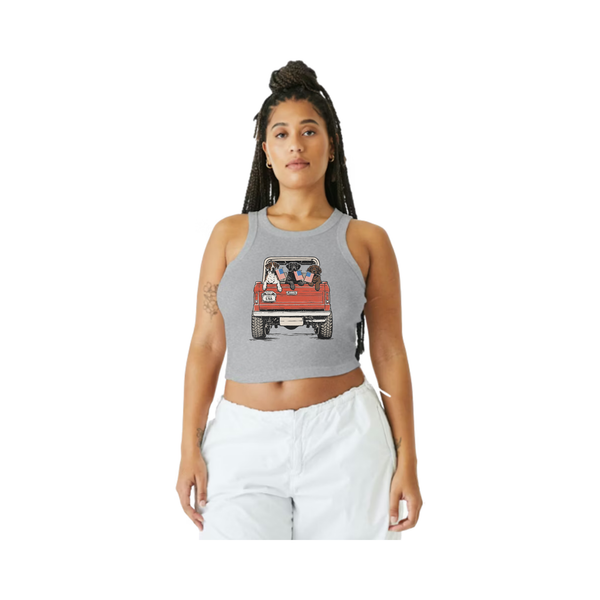 4th Women's Ribbed Crop Tank