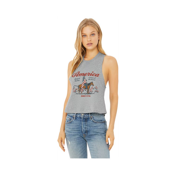 4th Women's Racerback Tank
