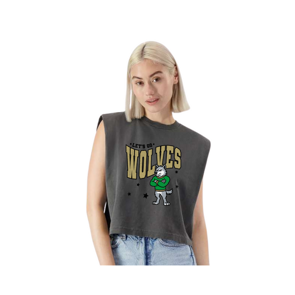 Go Wolves Women's Muscle Crop