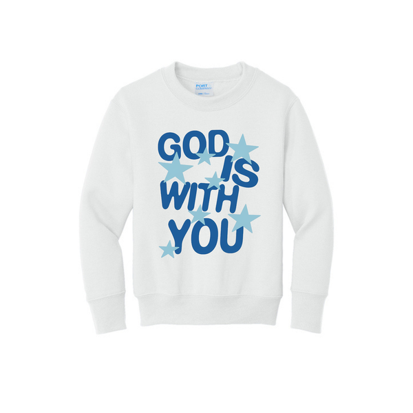 God is With You Adult Crewneck