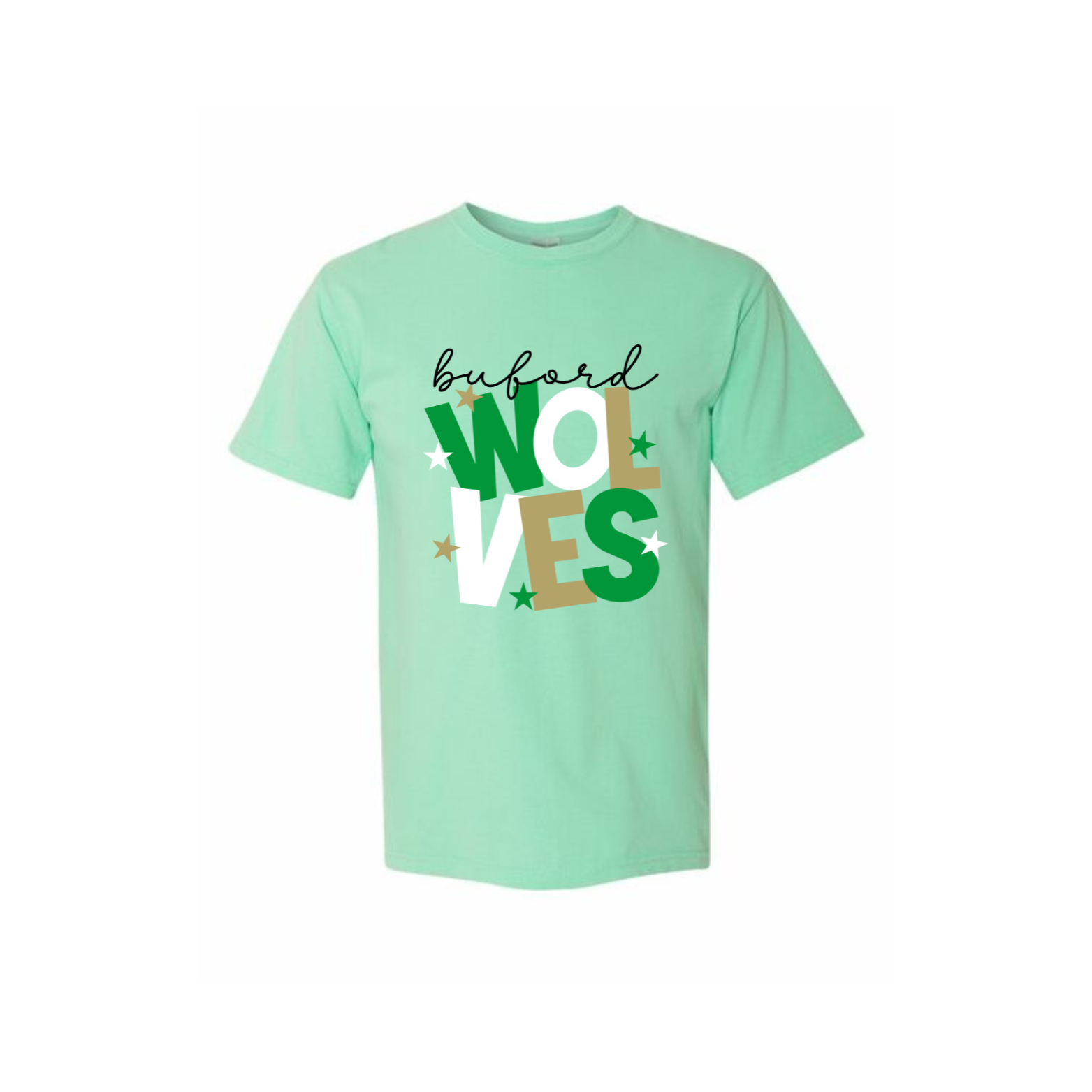 Wolves Stacked Adult Tee