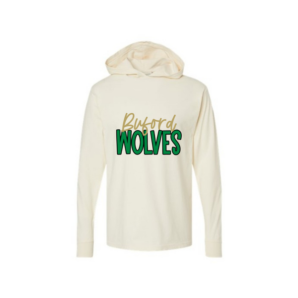 Buford Wolves Adult Tee Hoodie
