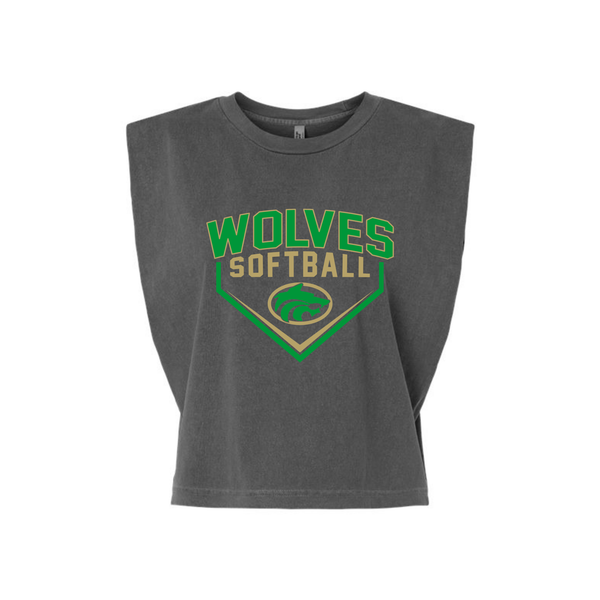 Softball Women's Cropped Tank