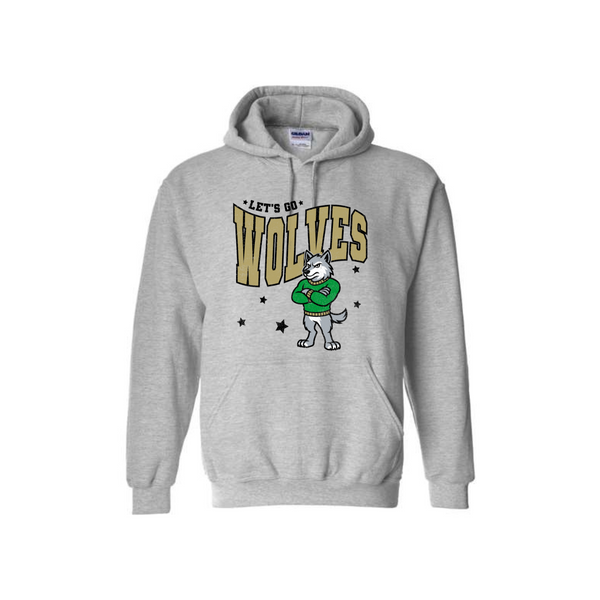 Go Wolves Adult Hoodie