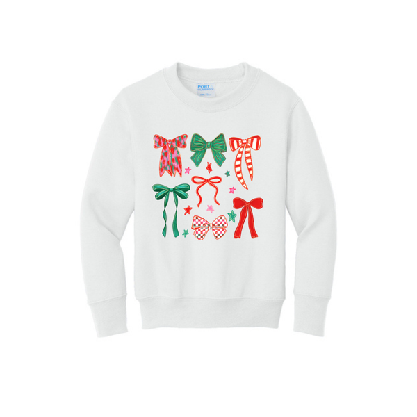 Christmas Bows Adult Sweatshirt
