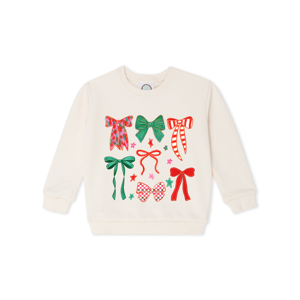 Christmas Bows Toddler Sweatshirt