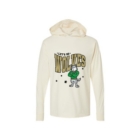 Go Wolves Adult Tee Hoodie