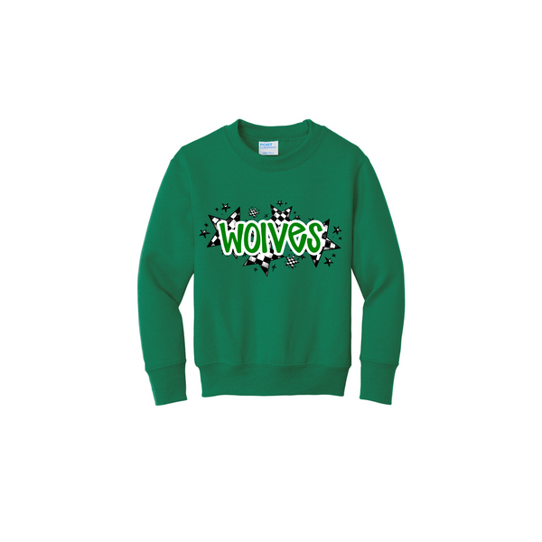 Wolves Star Adult Sweatshirt