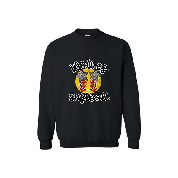 6U White Adult Sweatshirt