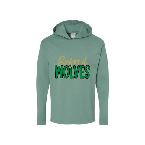 Buford Wolves Adult Tee Hoodie