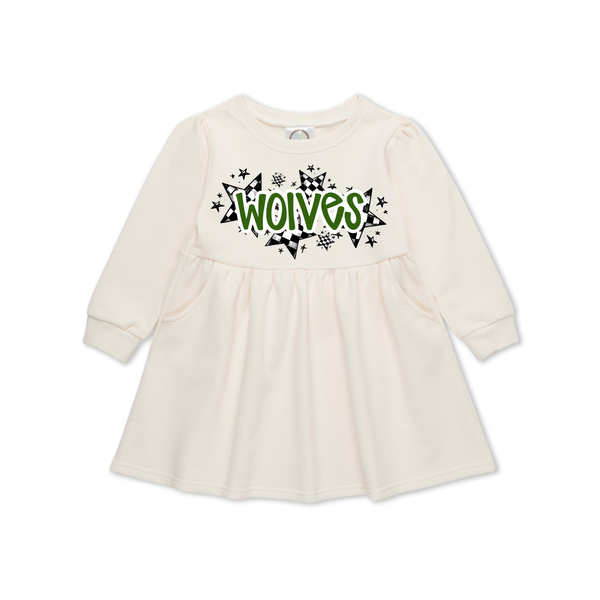 Stars Sweatshirt Dress