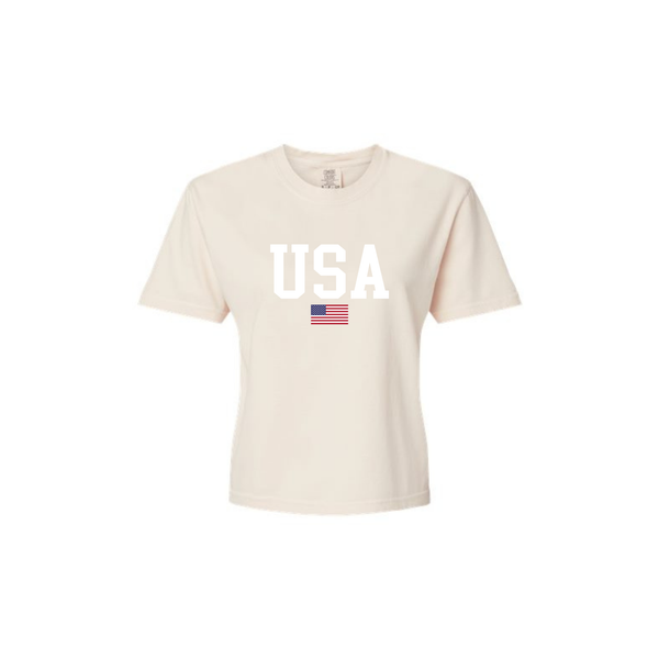 4th Women's Boxy Cropped Tee
