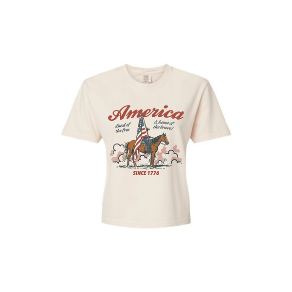 4th Women's Boxy Cropped Tee