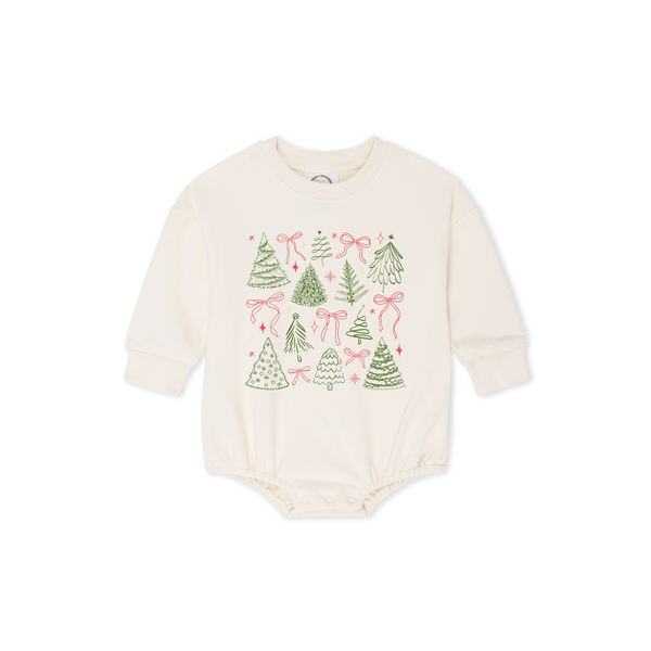 Christmas Trees Bubble Romper