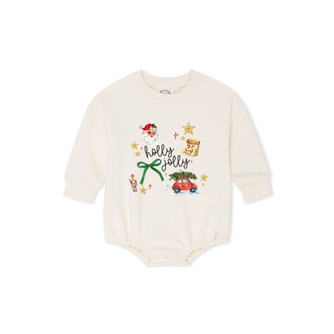 Holly Jolly Bubble Romper