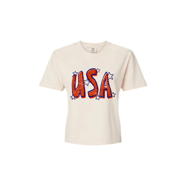 4th Women's Boxy Cropped Tee