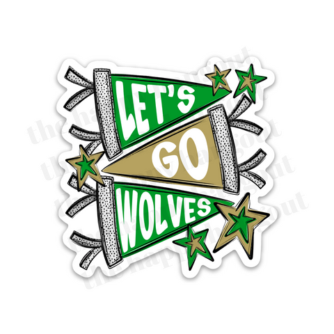 Go Wolves Sticker